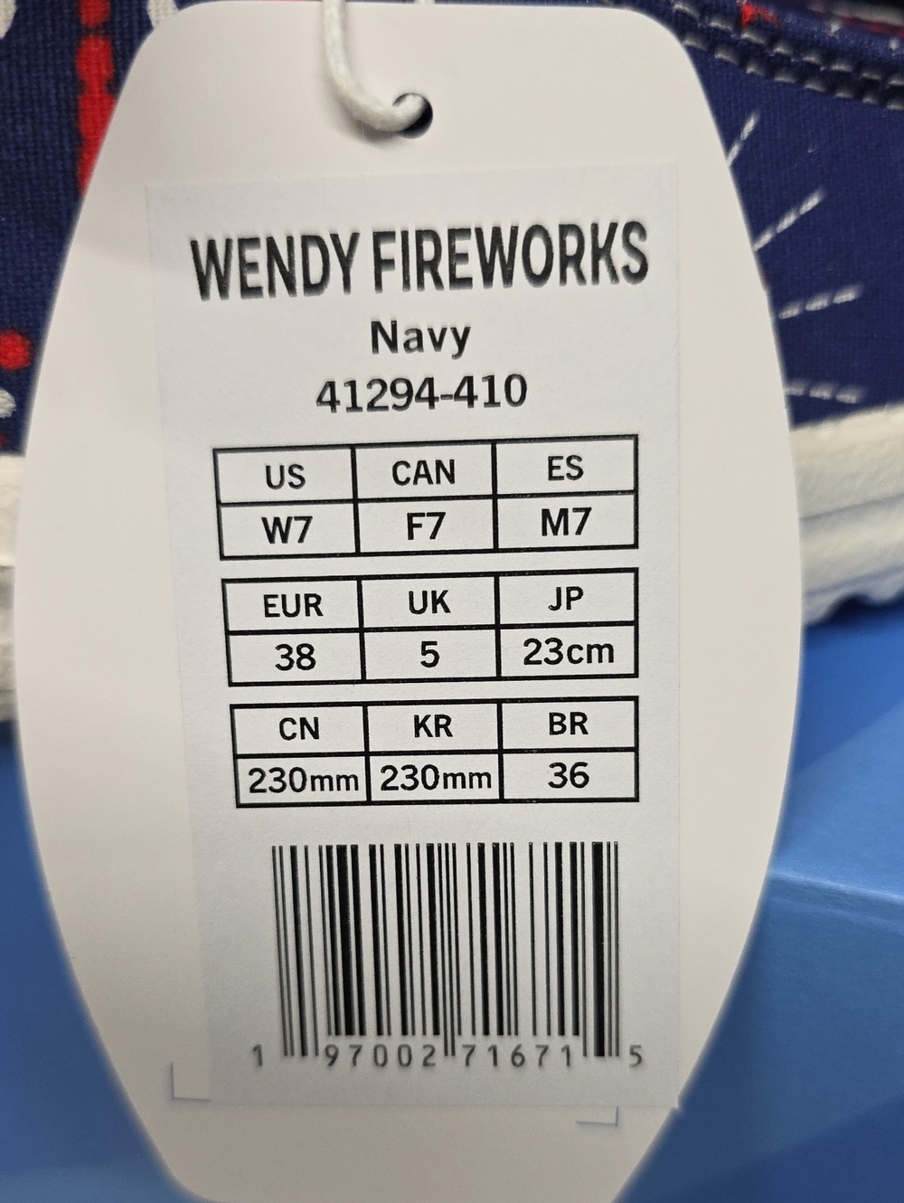 Hey Dude Wendy Fireworks Navy Slip-On Loafers - Picture 5 of 5